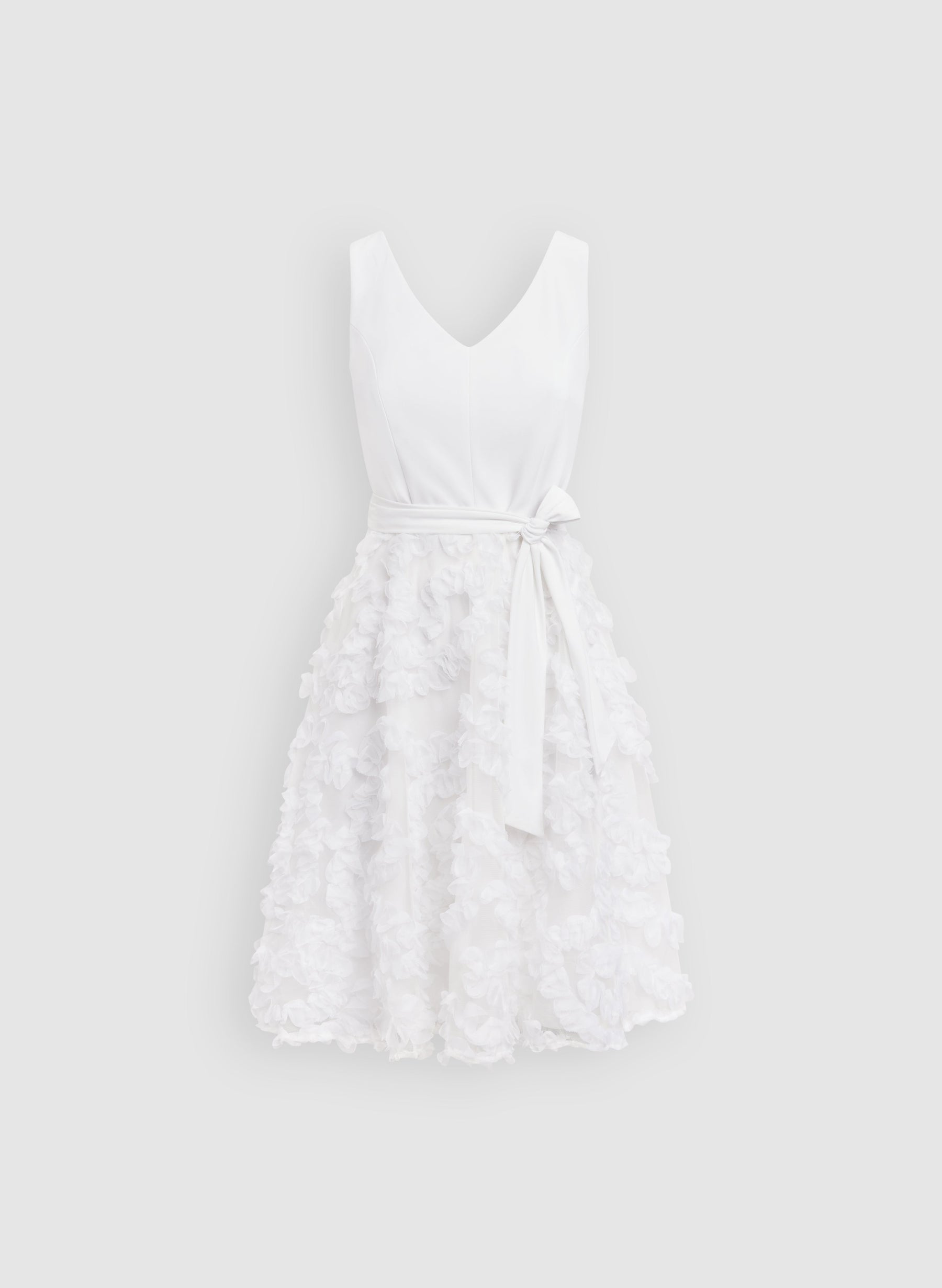Sleeveless Jersey & Mesh Dress
