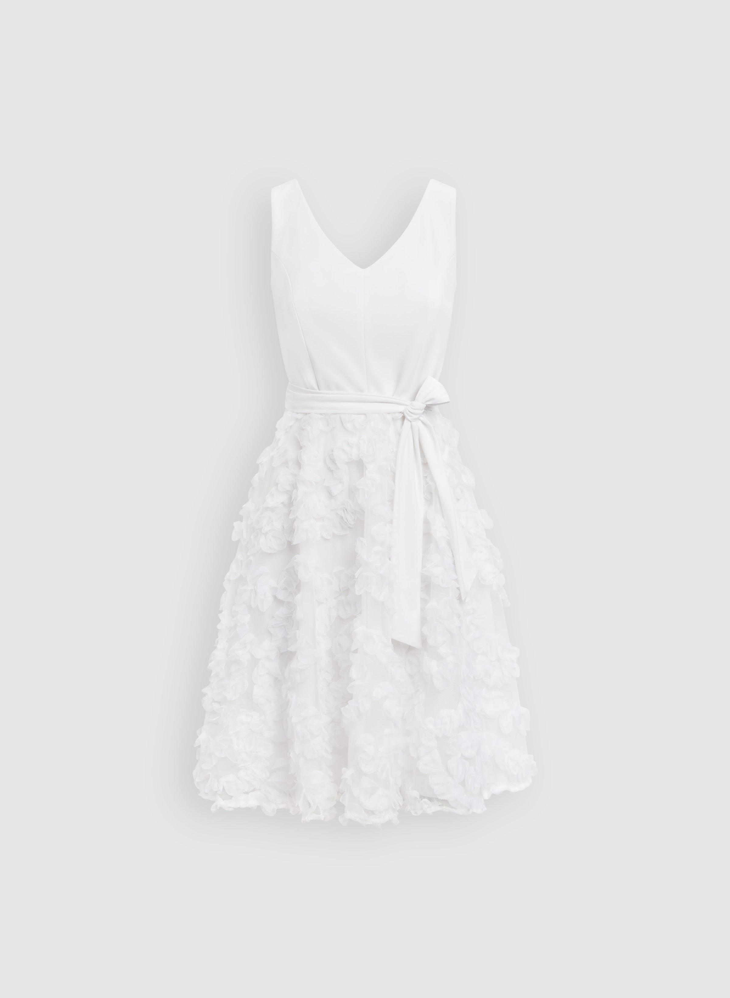 Sleeveless Jersey & Mesh Dress