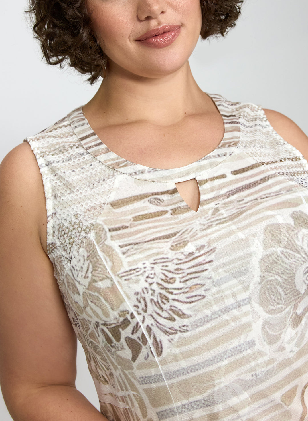 Tonal Printed Dress