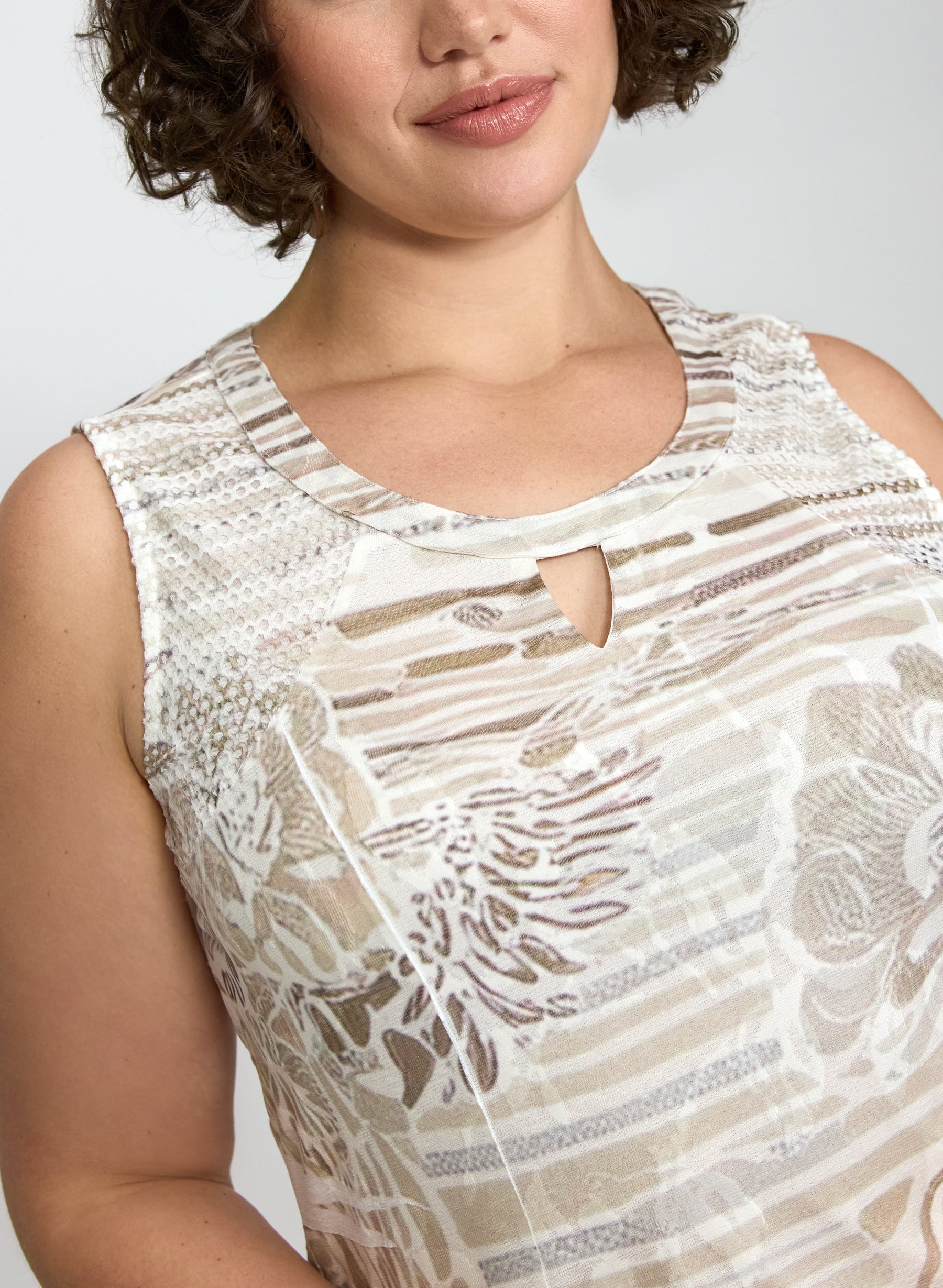 Tonal Printed Dress