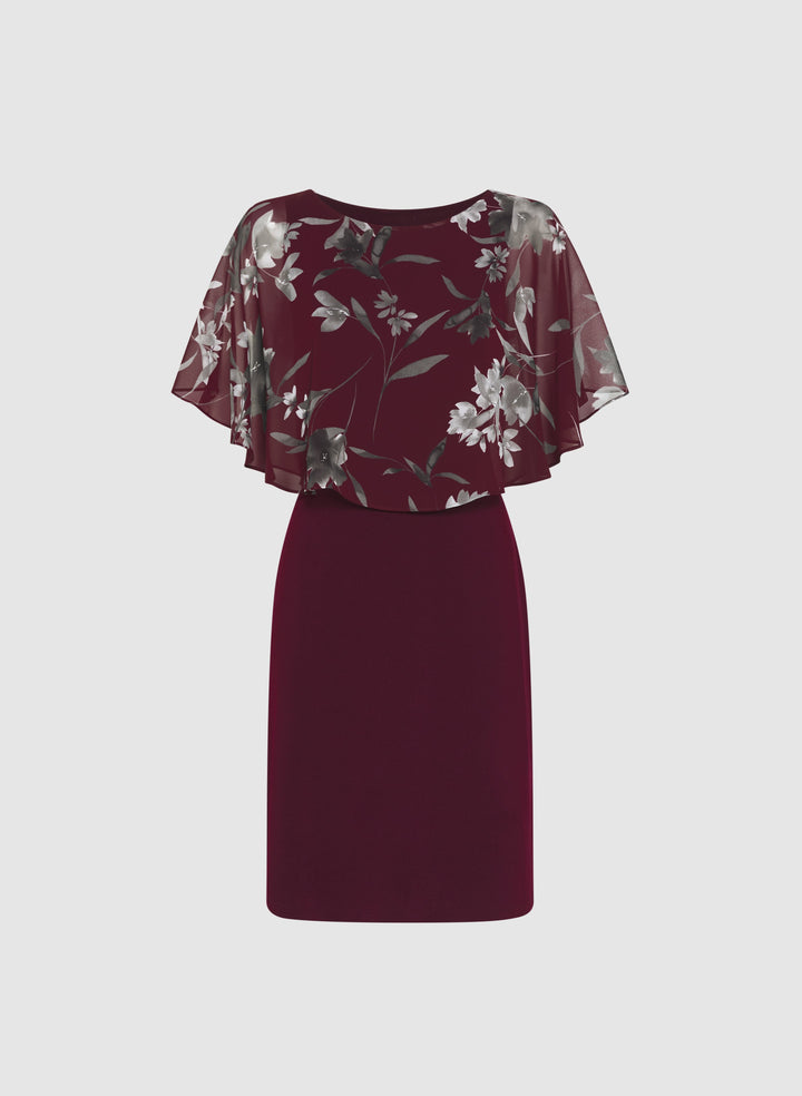 Floral Capelet Dress