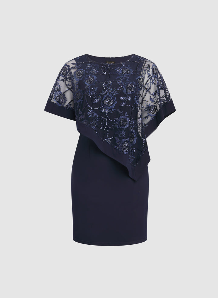 Floral Capelet Dress