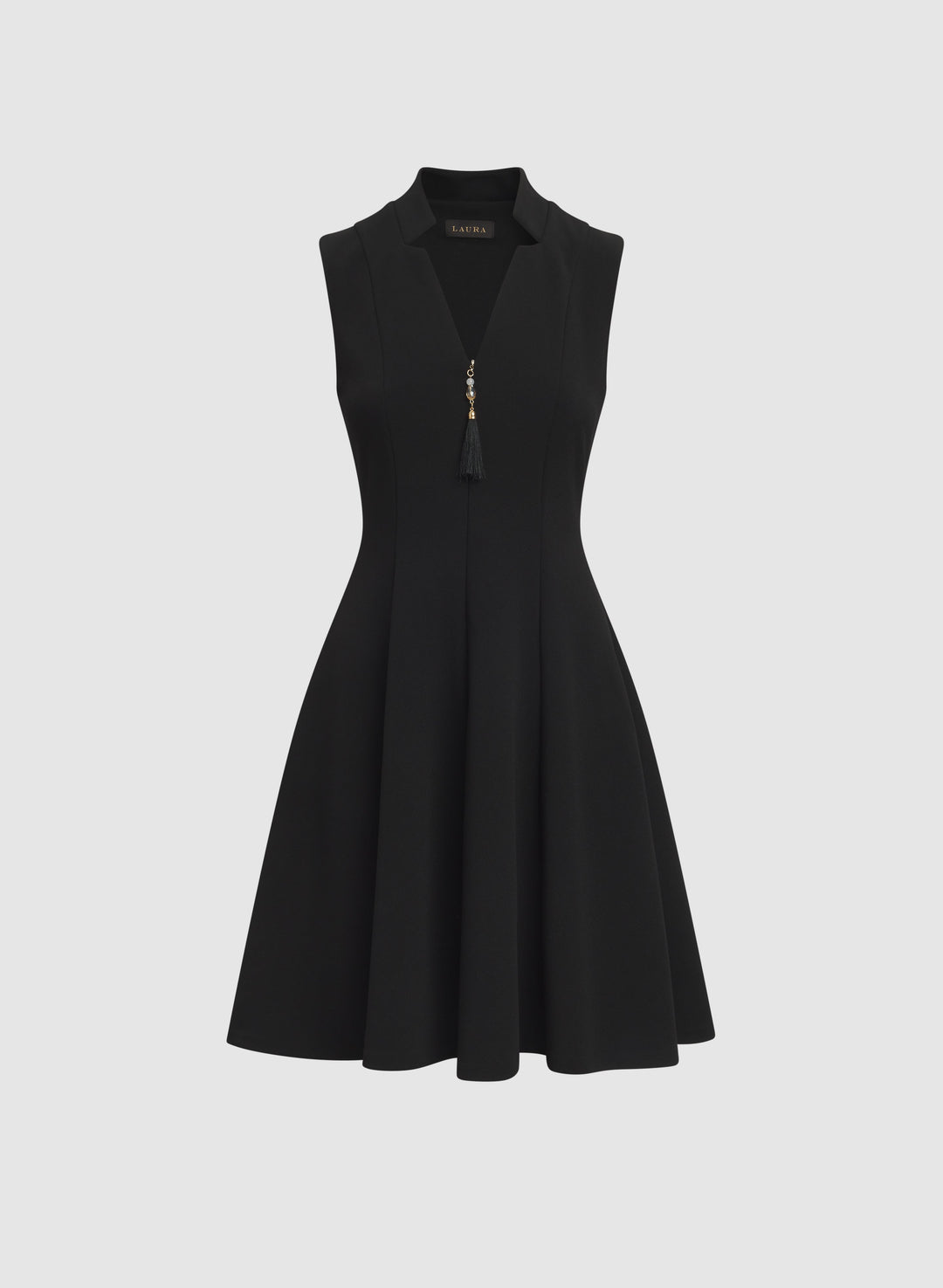 Zip-Up Tassel Detail Dress