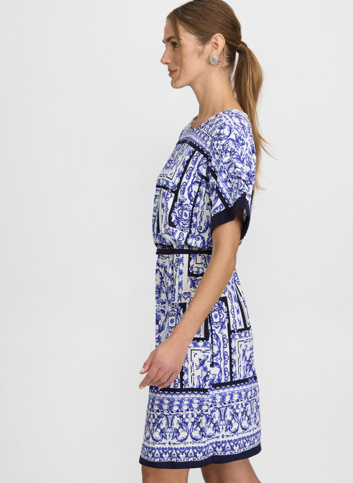 Printed Belt Dress