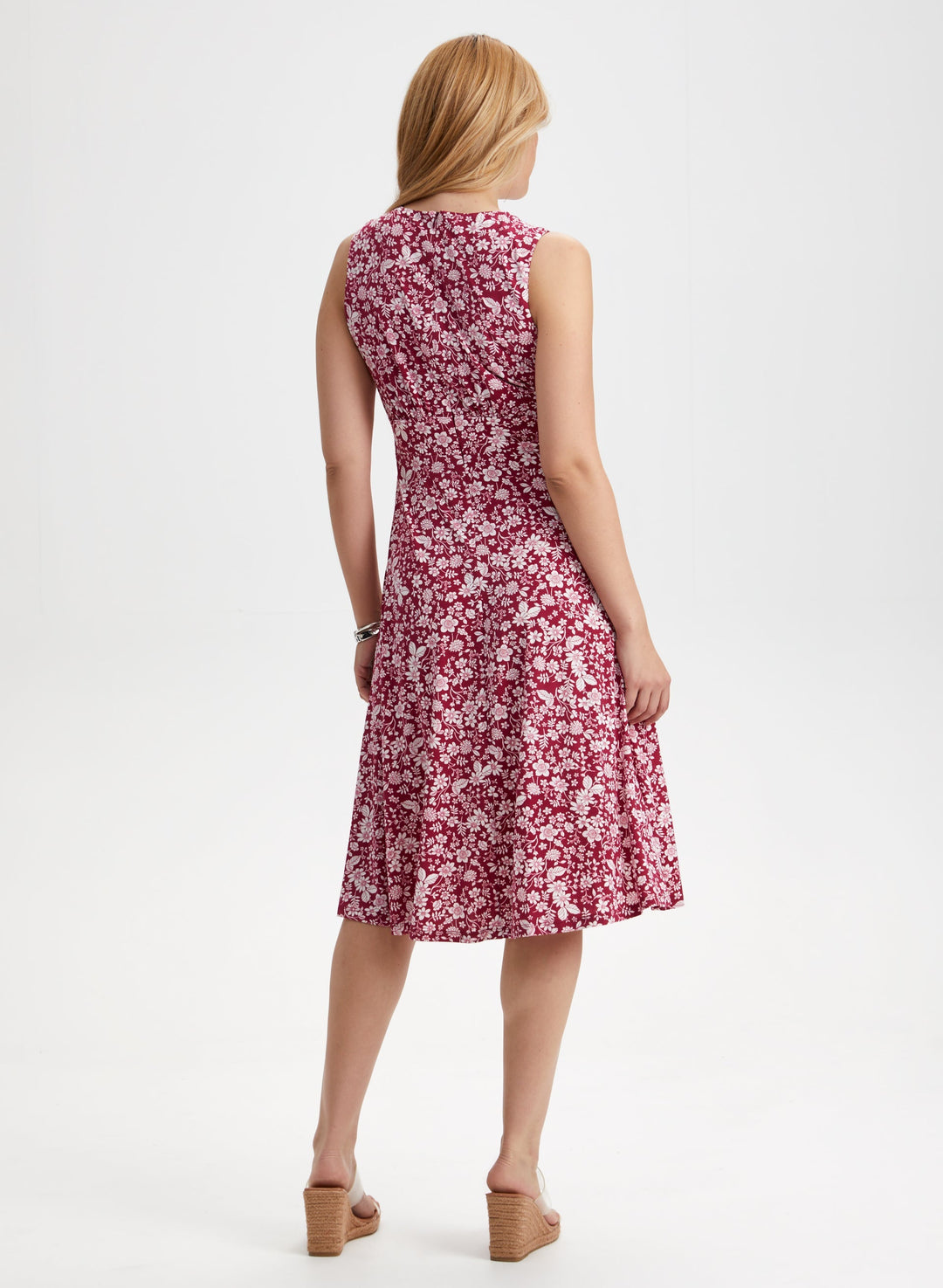 Sleeveless Floral Print Dress