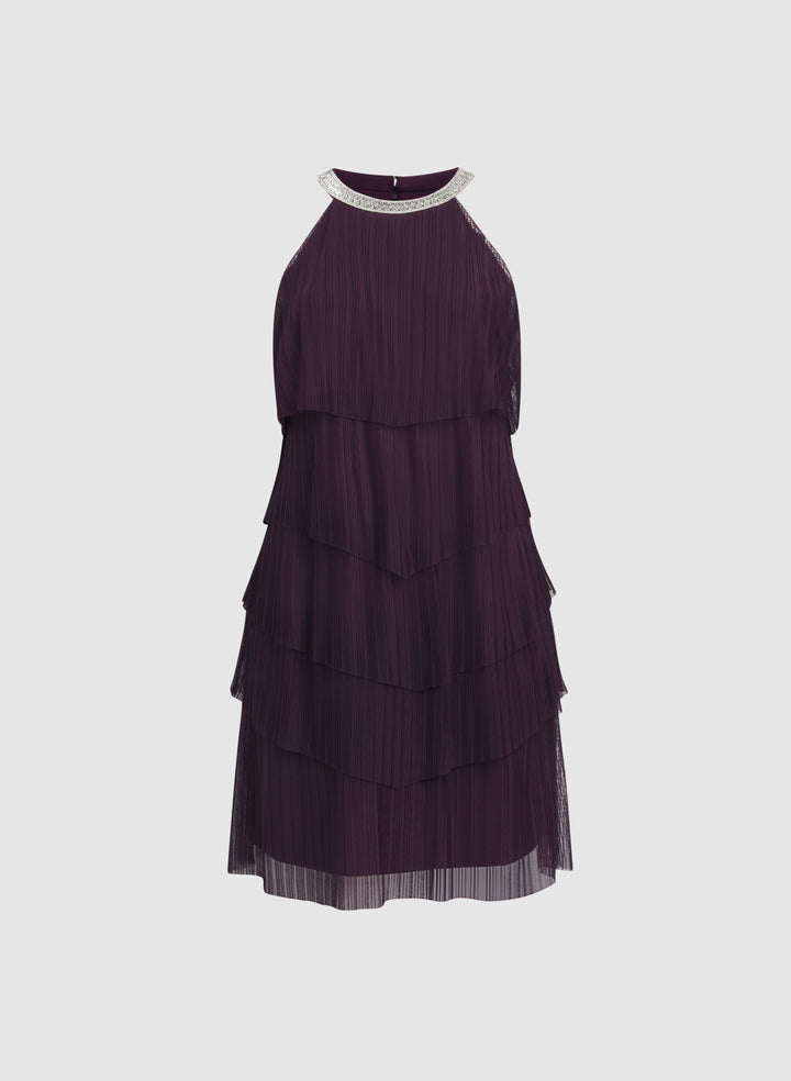 Tiered Mesh Dress