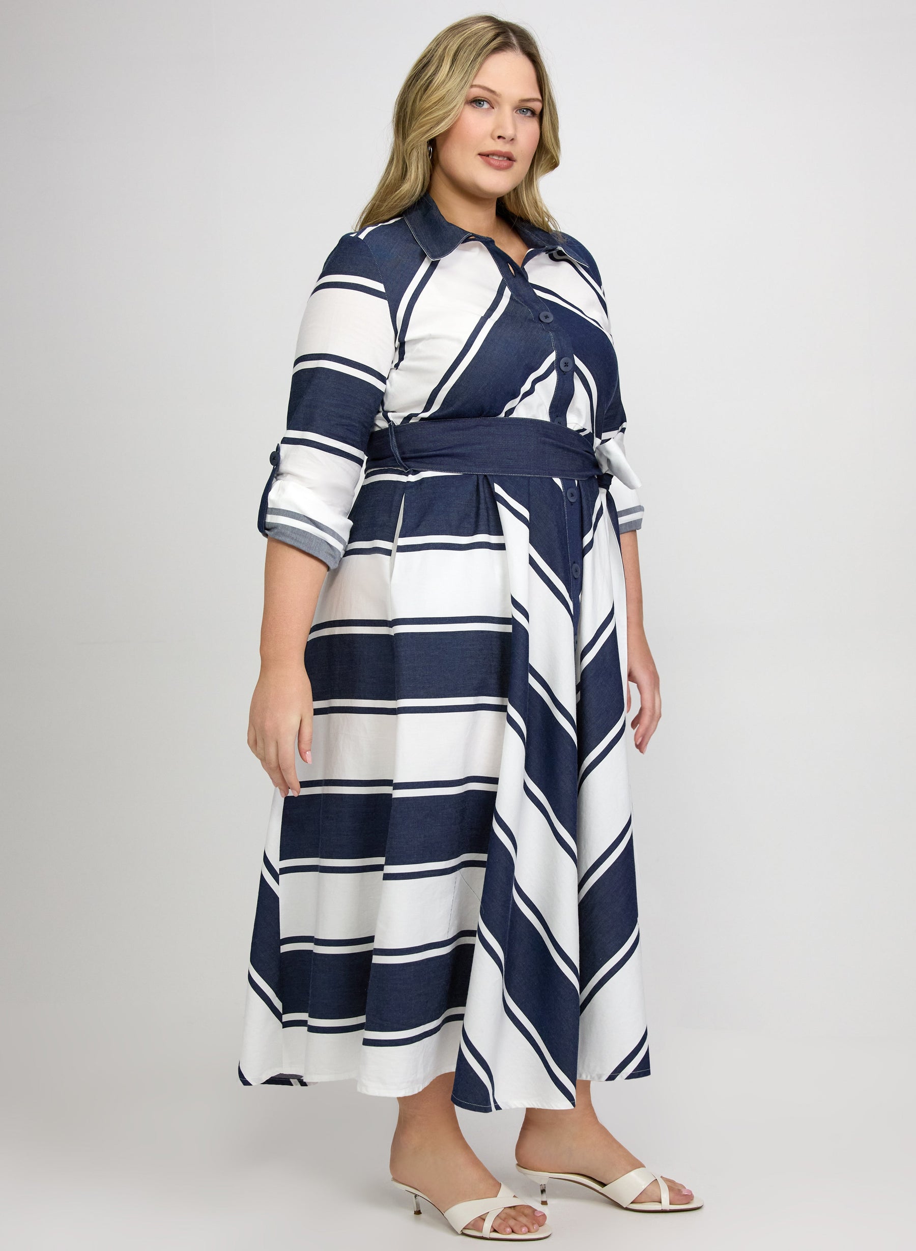 Joseph Ribkoff - Stripe Midi Dress
