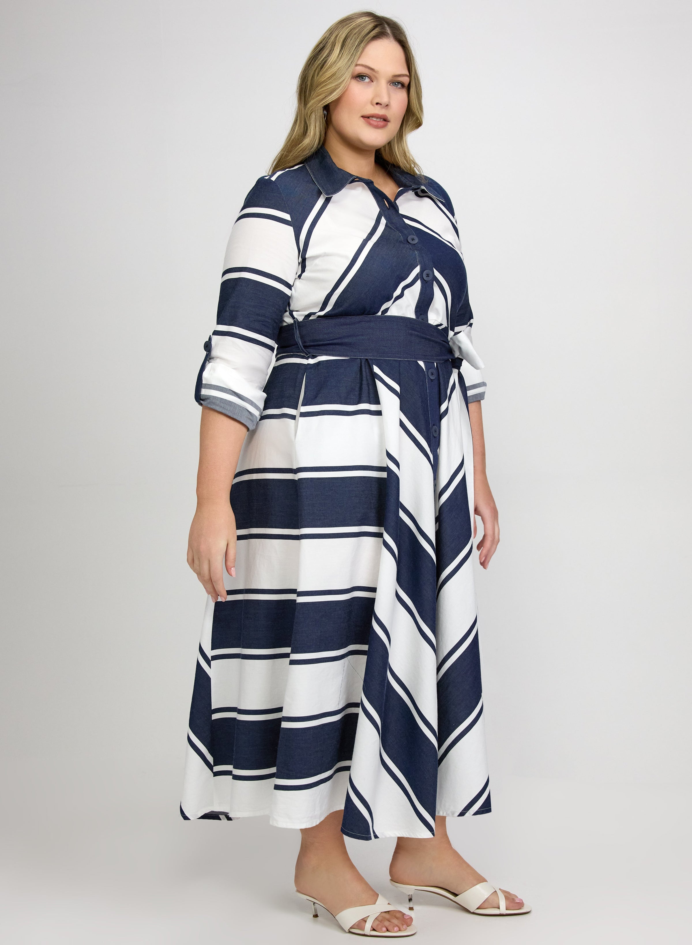 Joseph Ribkoff - Stripe Midi Dress