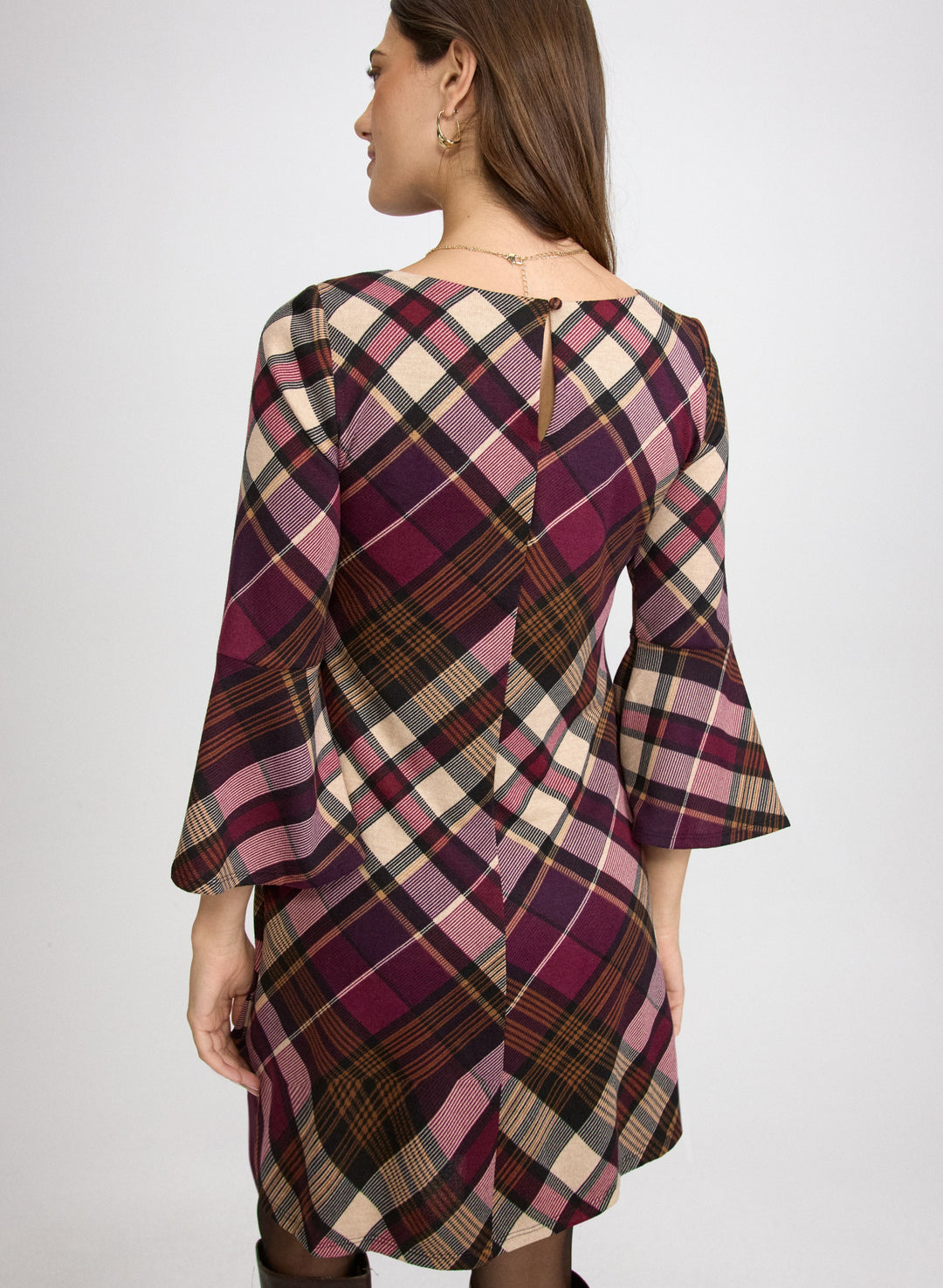 Plaid Sweater Dress