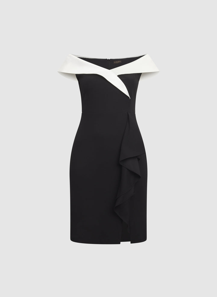 Off-The-Shoulder Fitted Dress