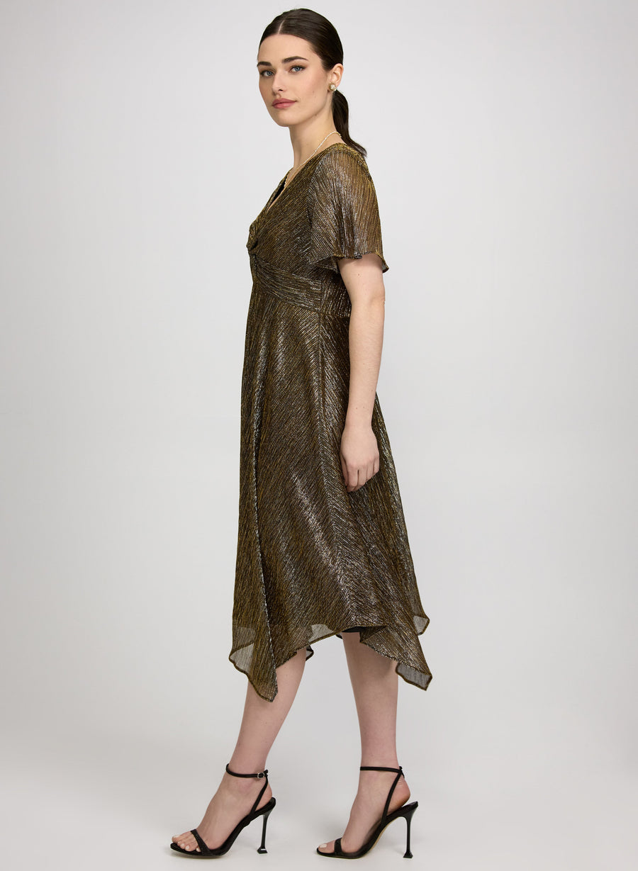 Two-Tone Metallic Dress