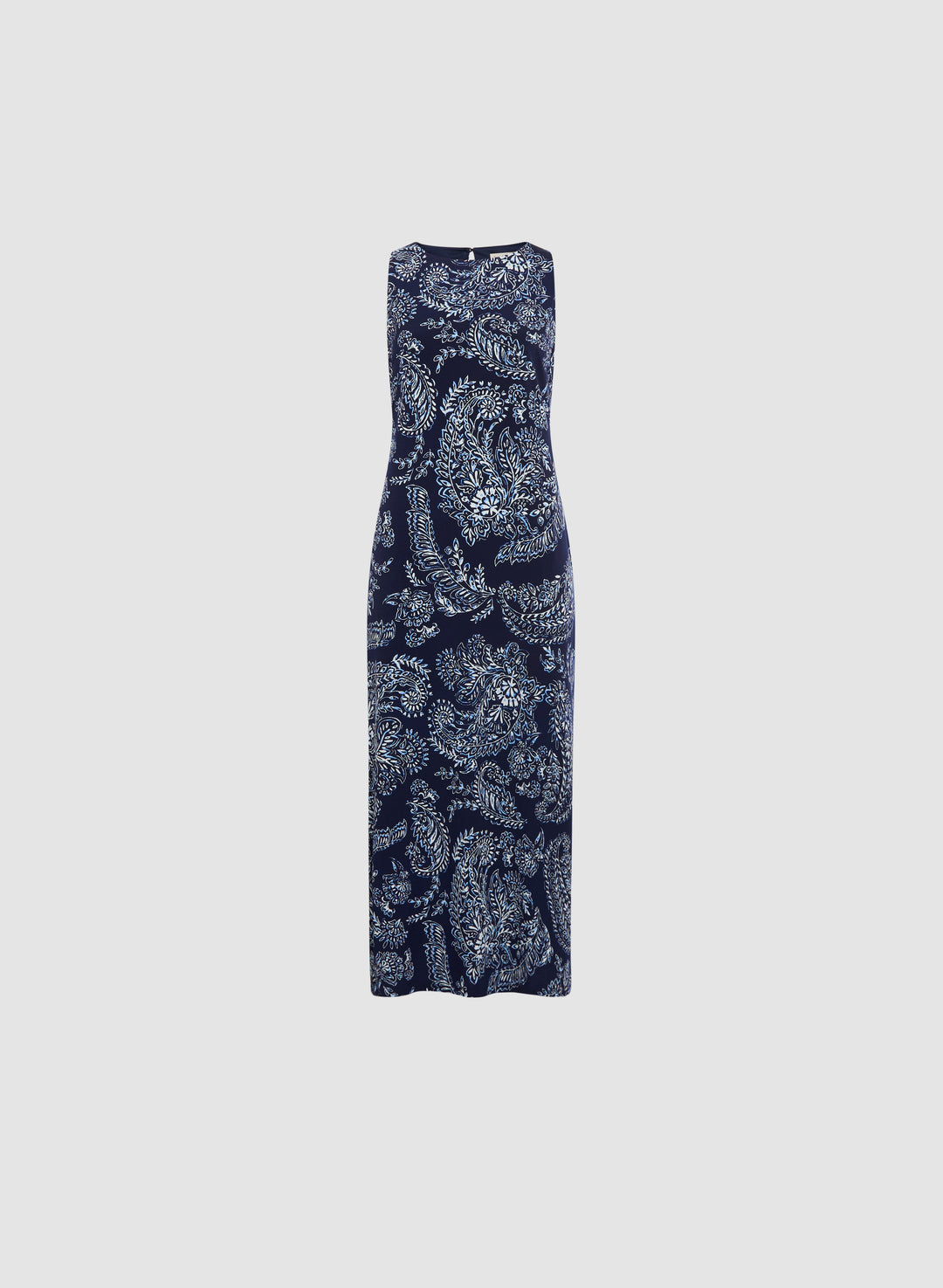 Long Paisley Print Dress