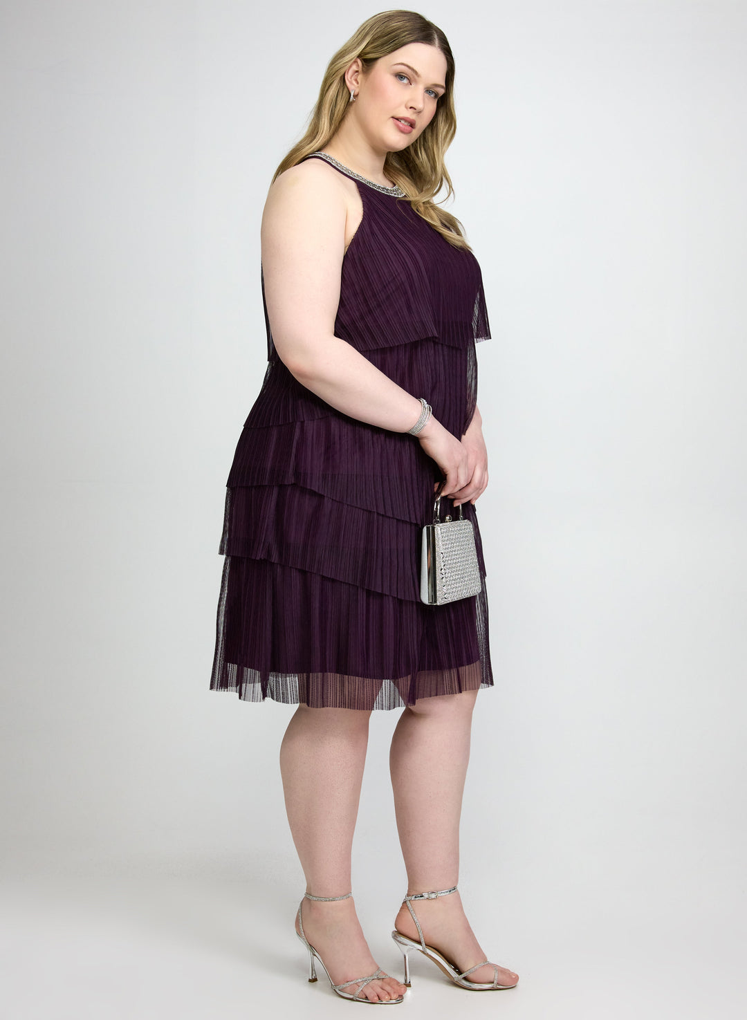 Tiered Mesh Dress