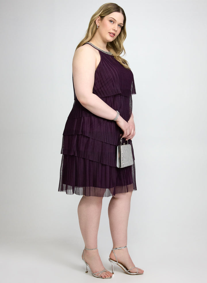 Tiered Mesh Dress