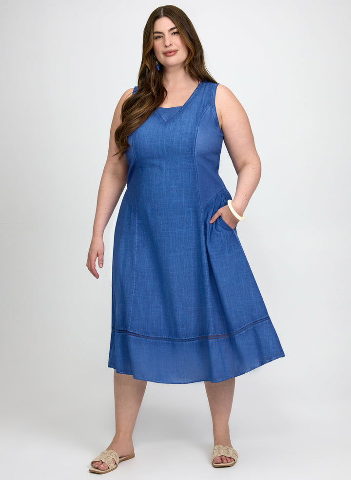 Sleeveless Fit & Flare Dress