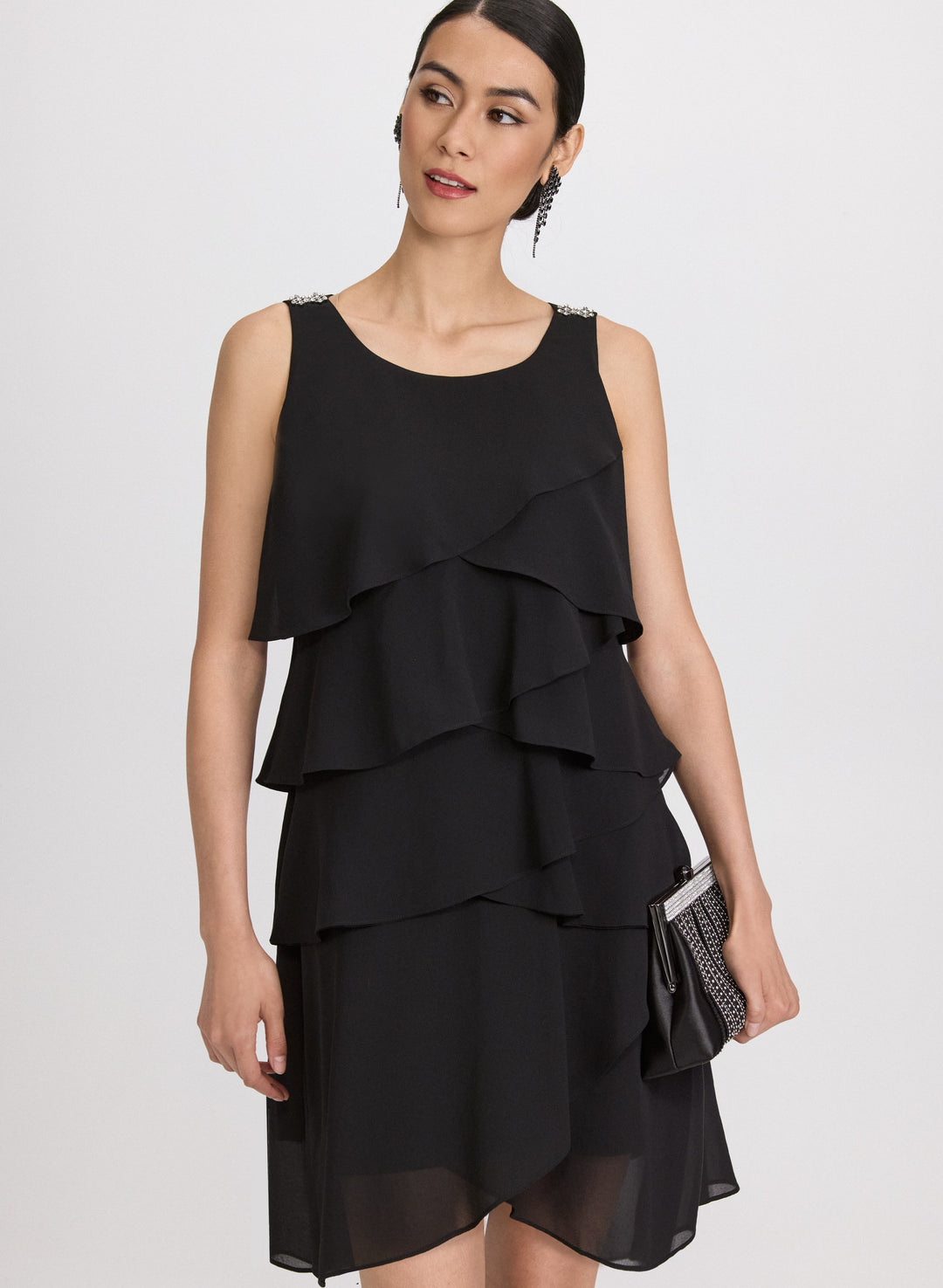 Tiered Chiffon Dress