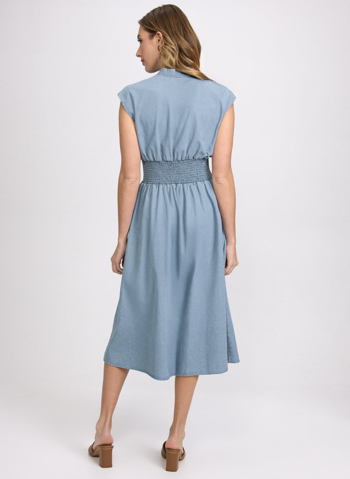Cotton Zip-Front Dress