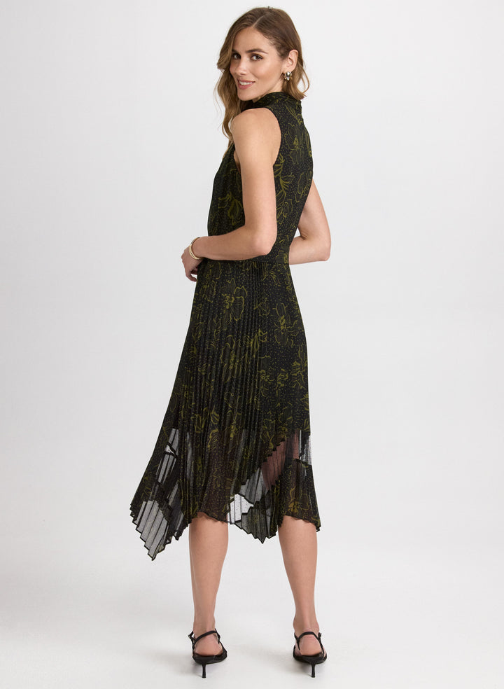 Floral Mock Neck Dress