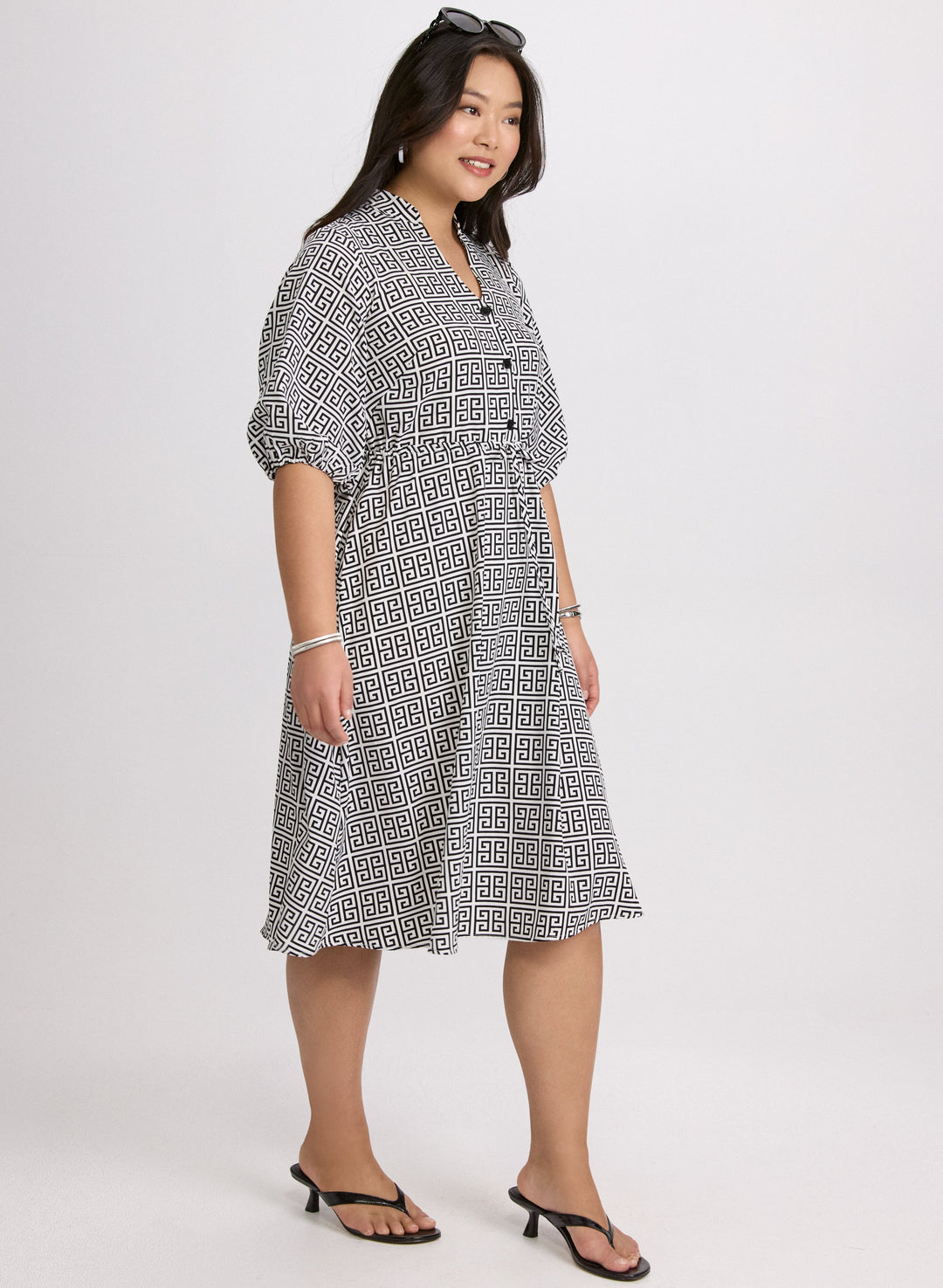 Geometric Print Dress