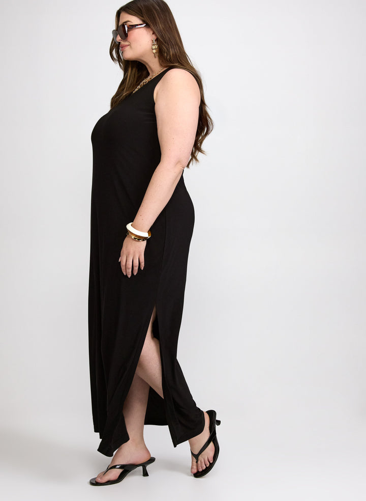 Sleeveless Jersey Maxi Dress