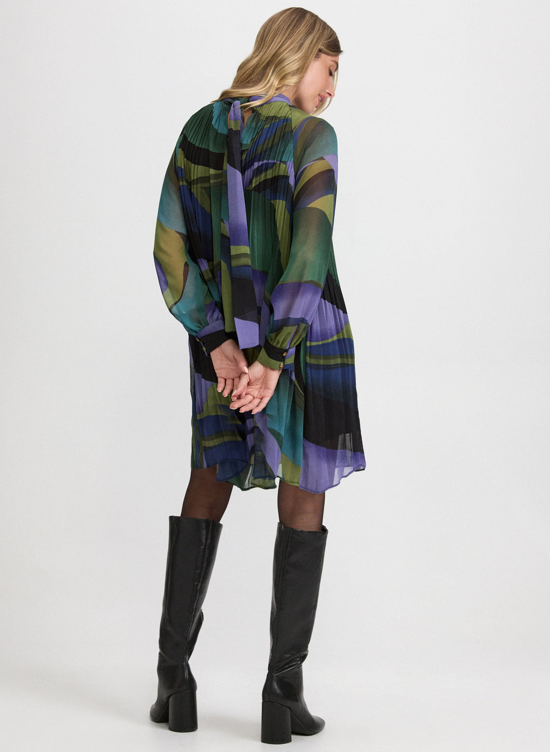 Swirl Chiffon Dress