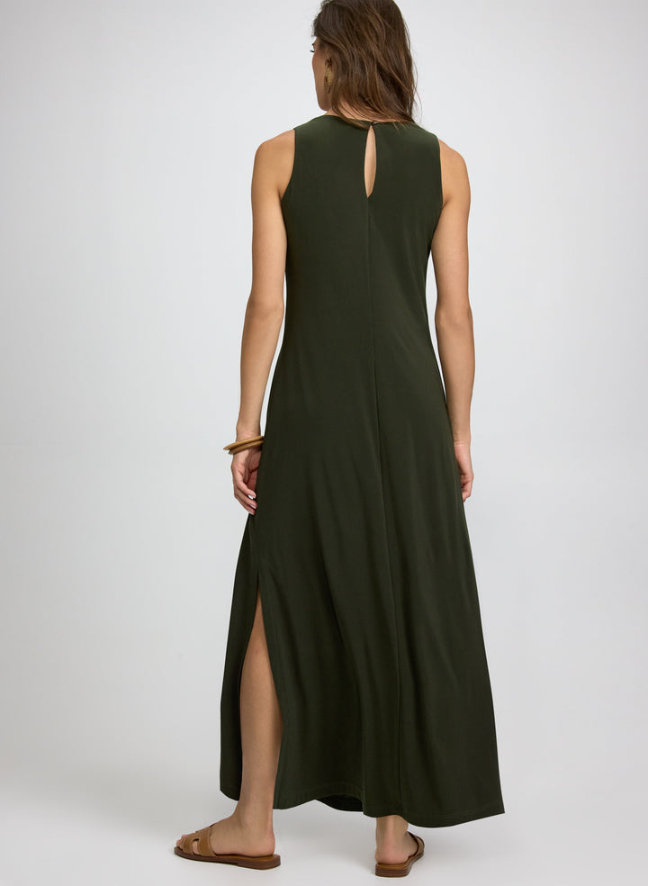 Sleeveless Jersey Maxi Dress