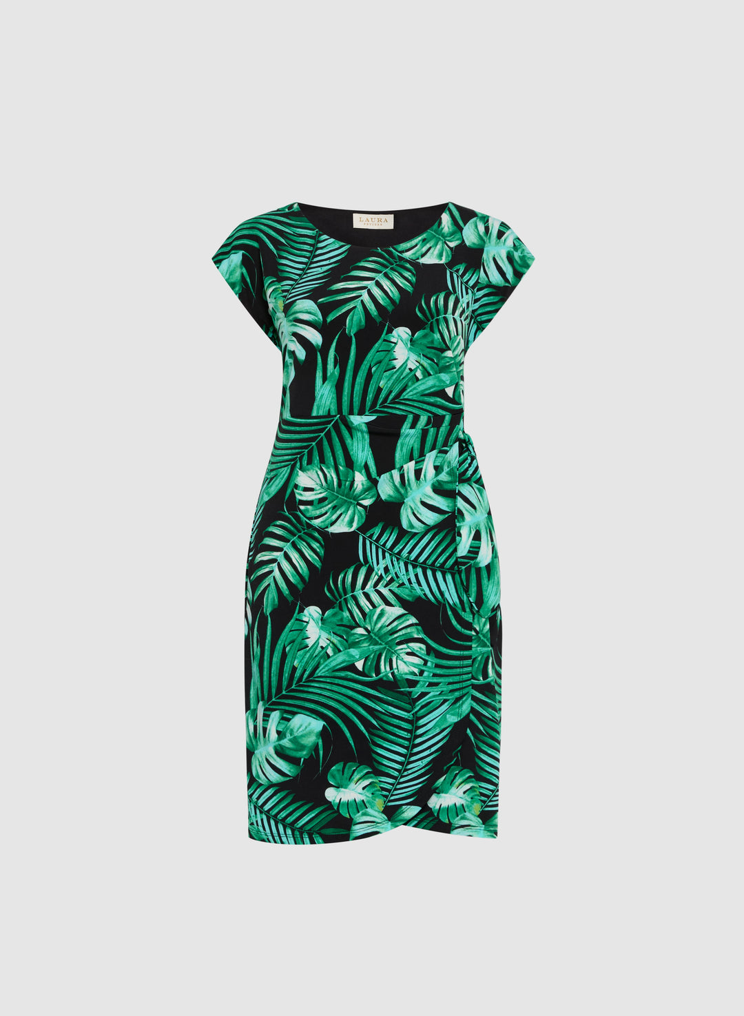 Palm Print Dress