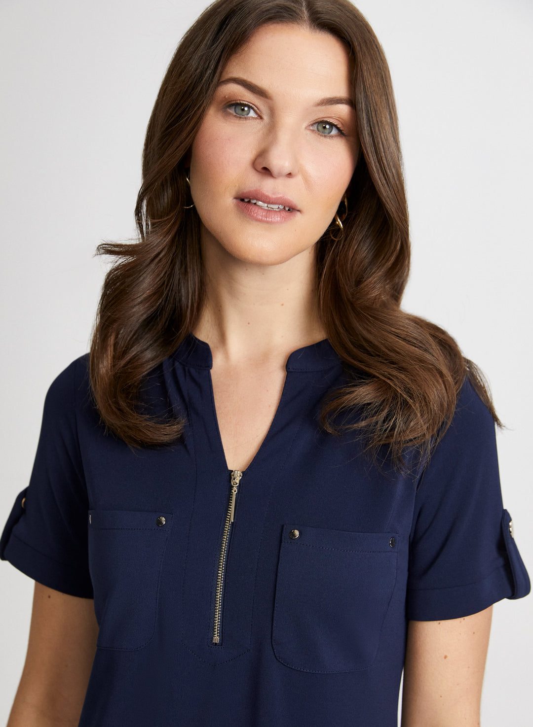 Zip Neck Dress