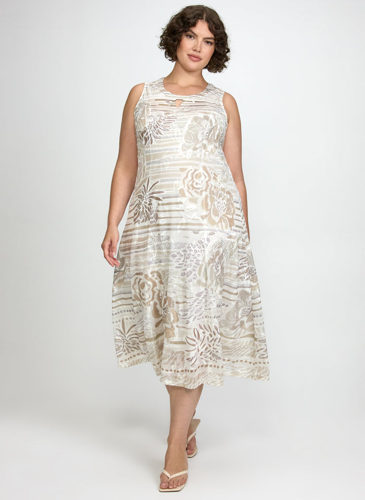 Tonal Printed Dress