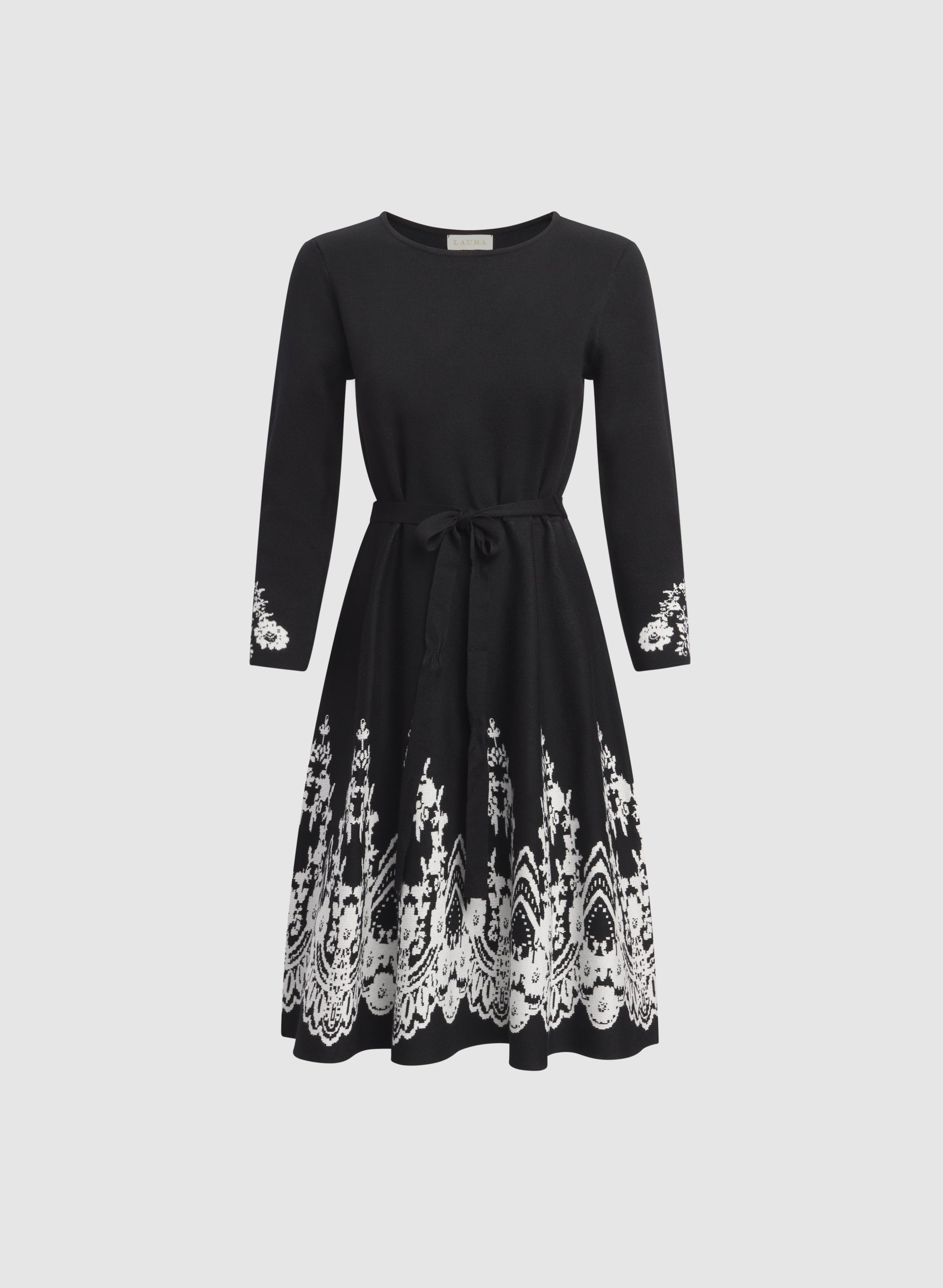 Paisley Placement Knit Dress