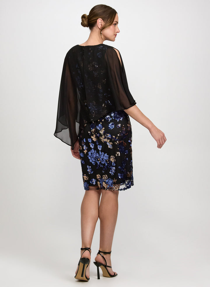 Floral Capelet Dress