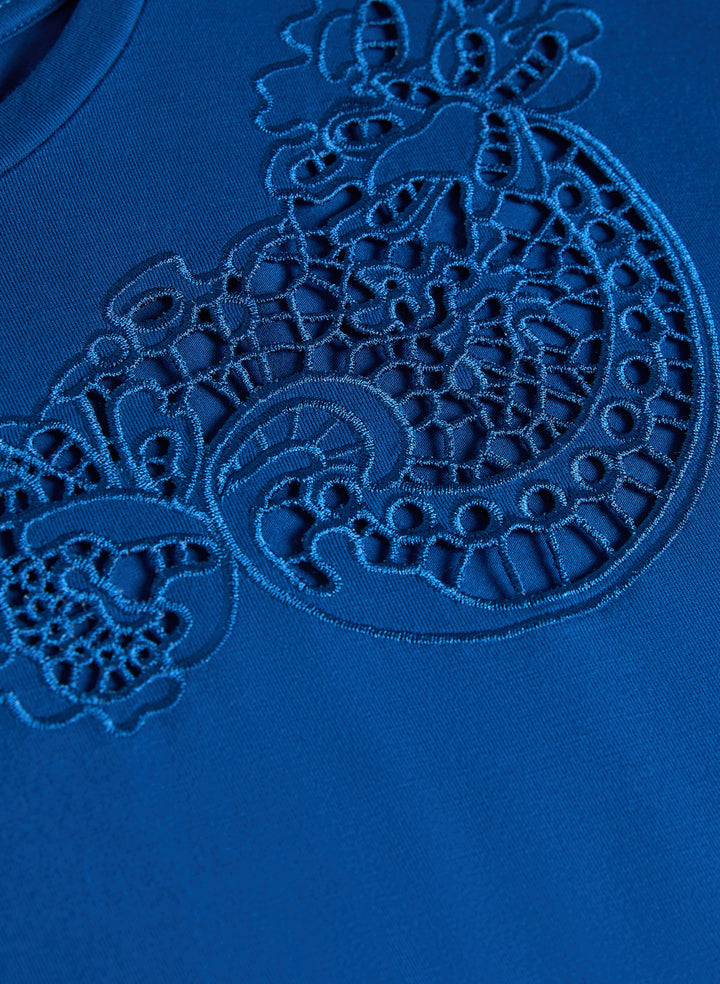 Embroidered T-Shirt Dress
