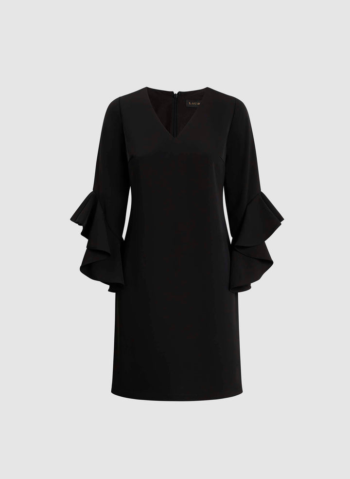 Ruffle Sleeve Dress