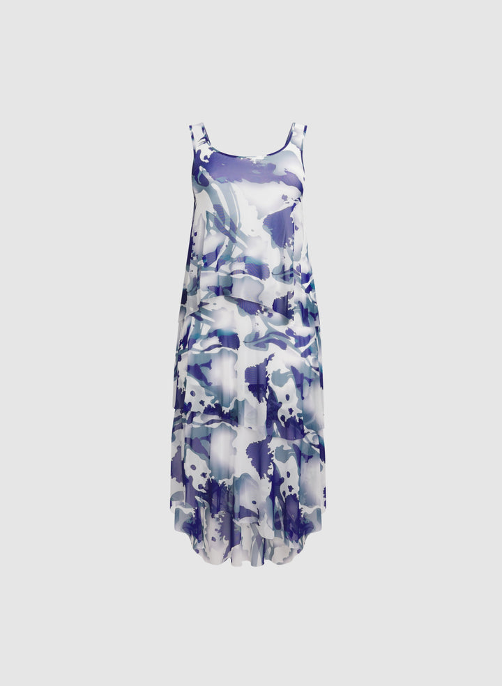 Marble Print Dress