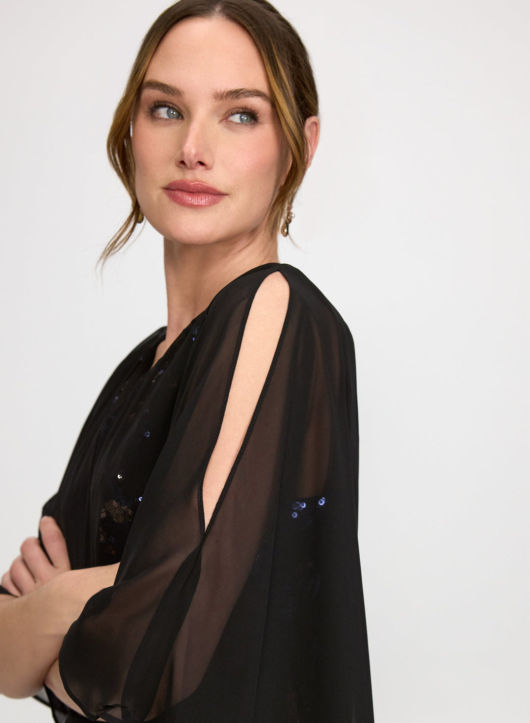 Floral Capelet Dress