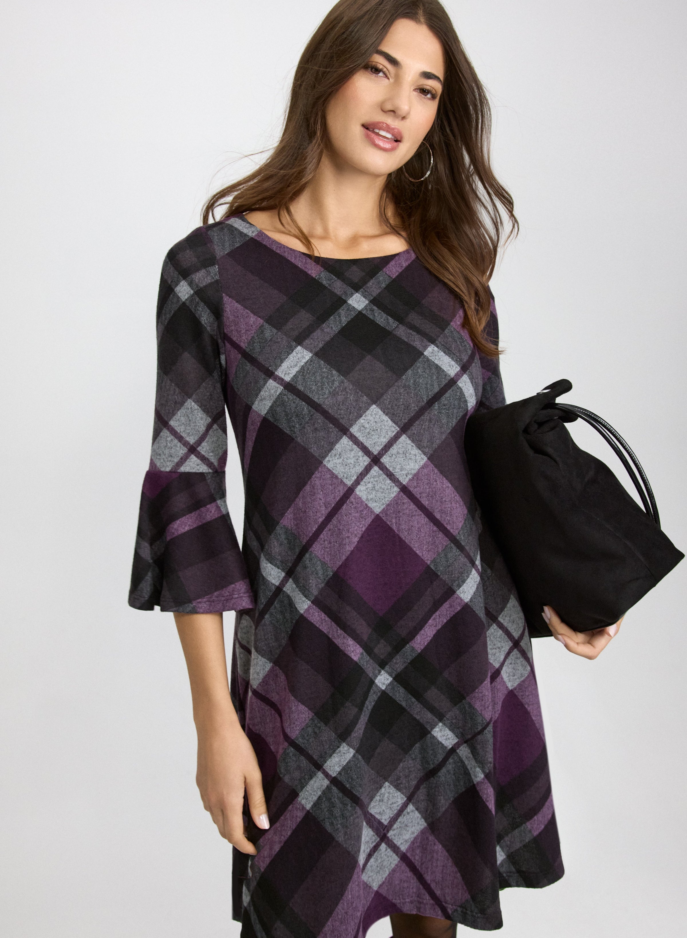 Plaid Sweater Dress