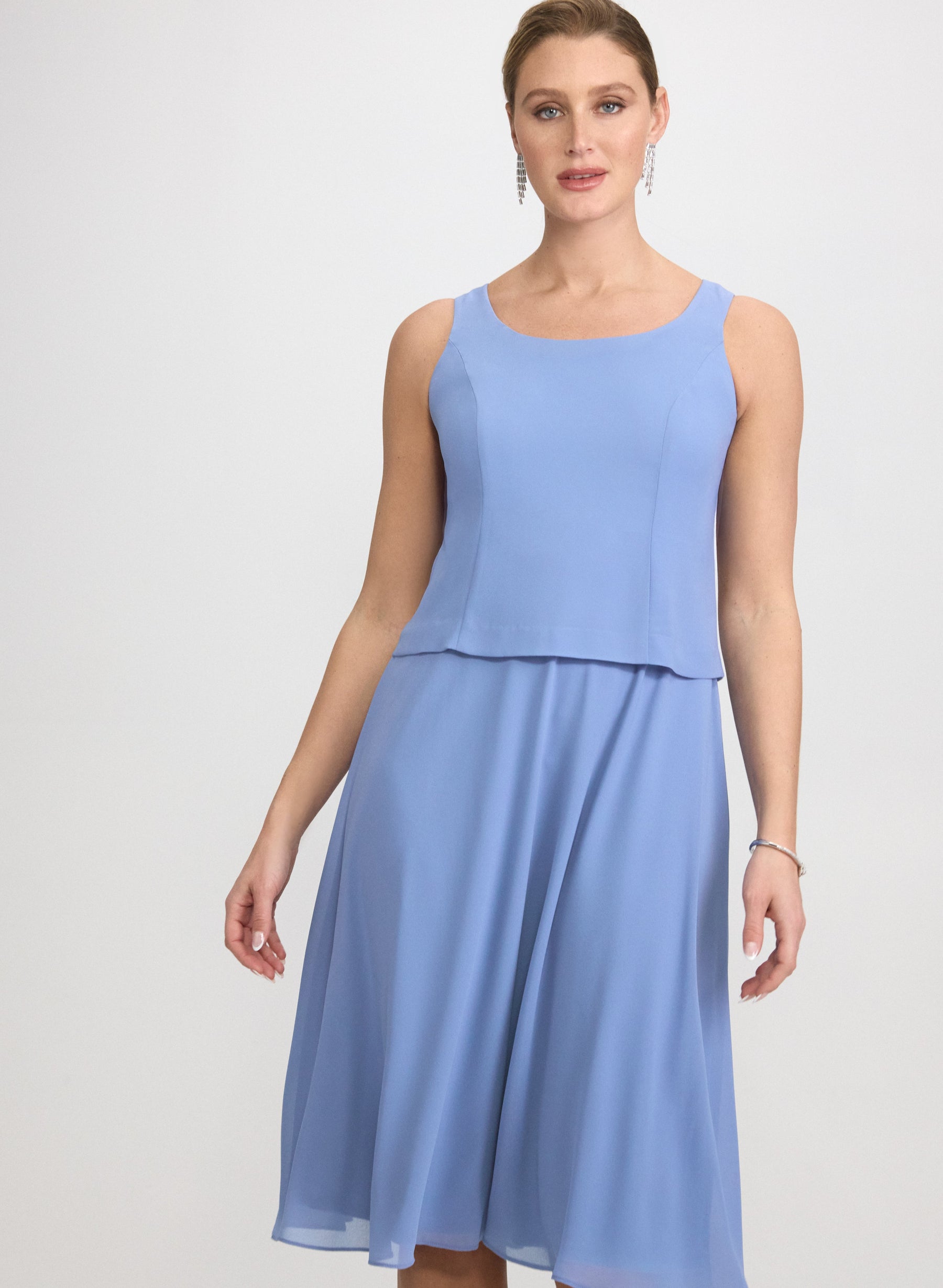 Soutache Jacket & Chiffon Dress Set