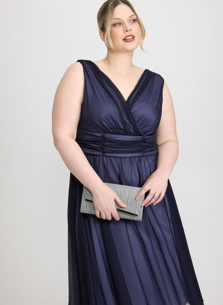 Mesh Fit and Flare Dress