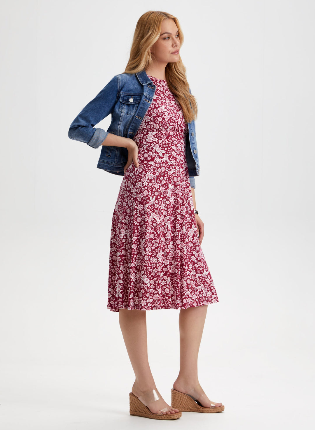 Sleeveless Floral Print Dress