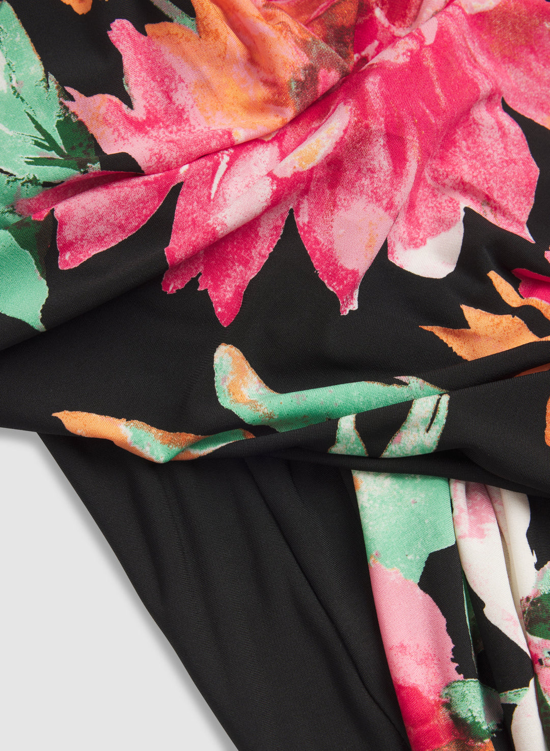 Floral Placement Print Dress