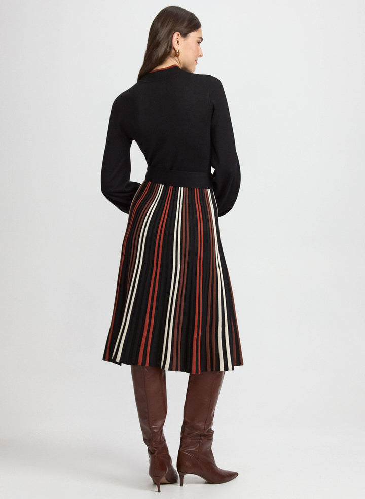 Striped Illusion Sweater Dress