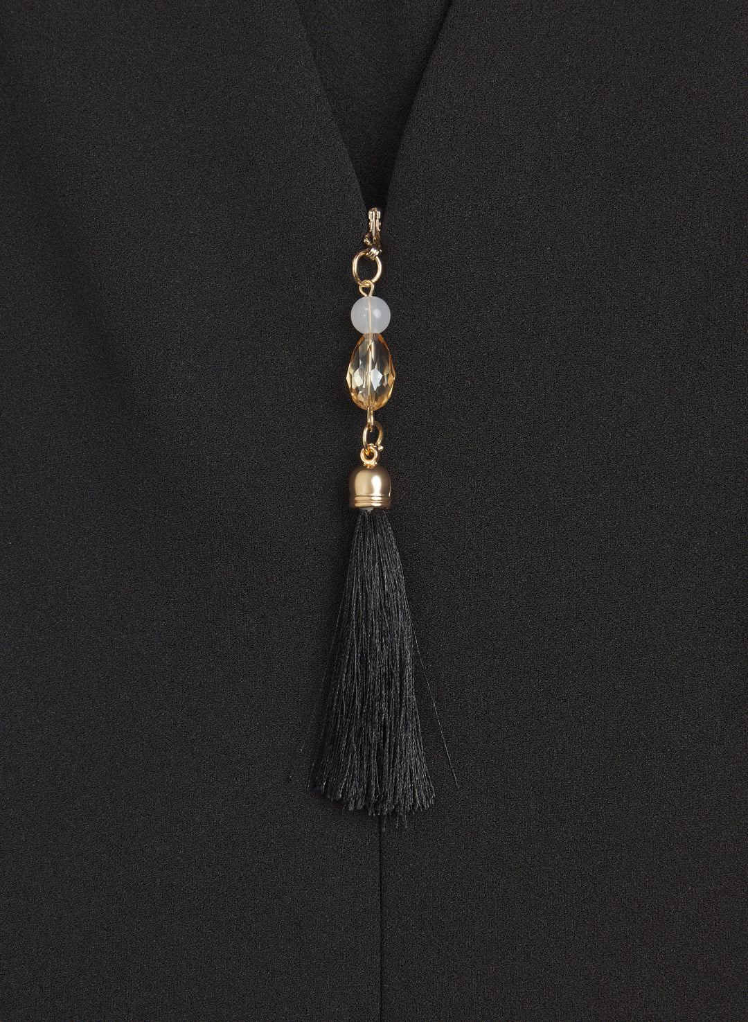 Zip-Up Tassel Detail Dress