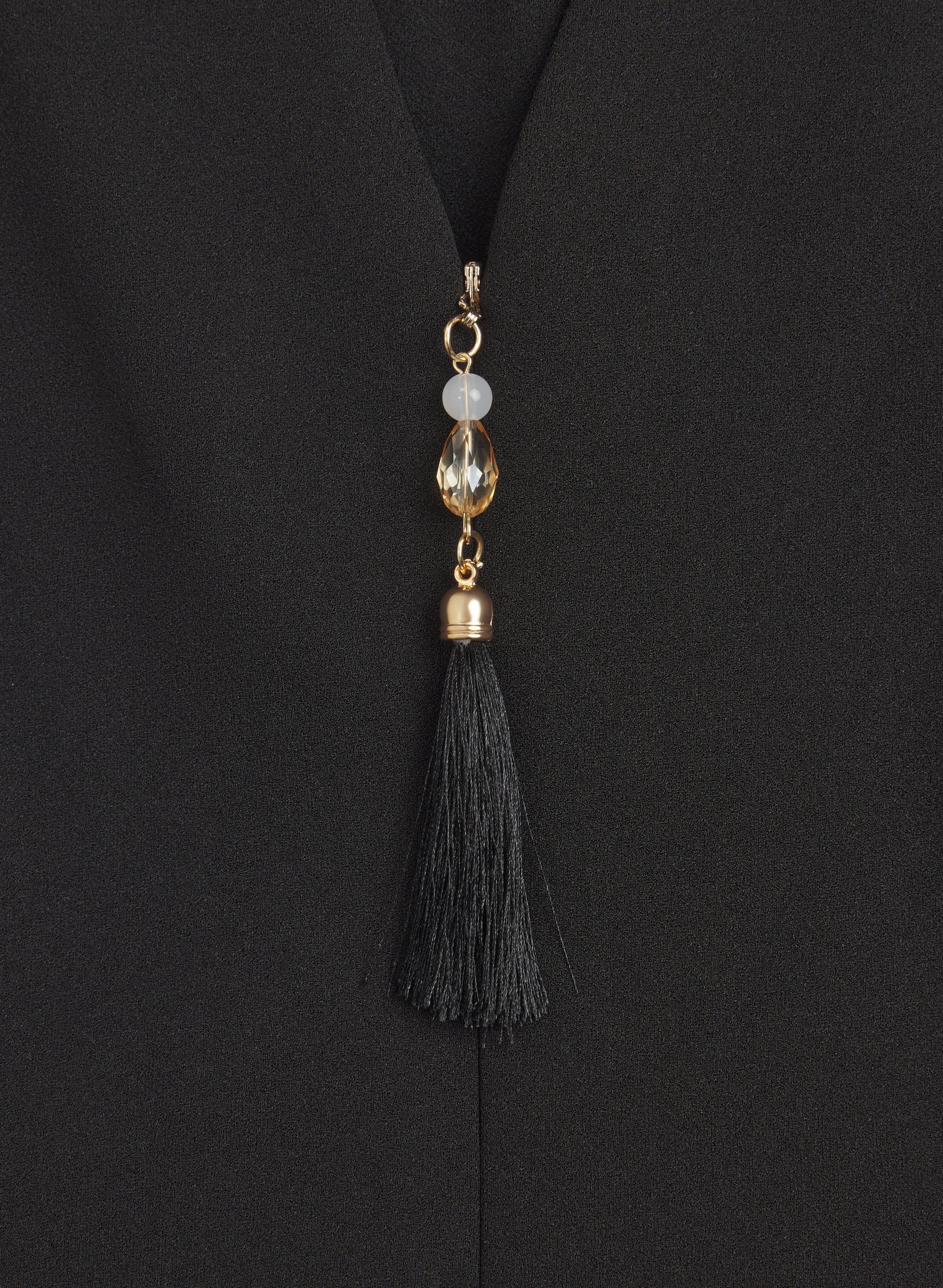 Zip-Up Tassel Detail Dress