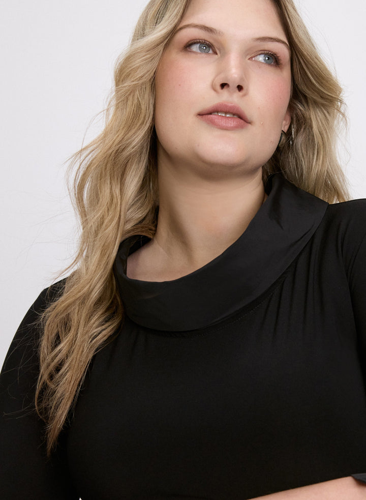 Joseph Ribkoff - Cowl Neck Bubble Dress