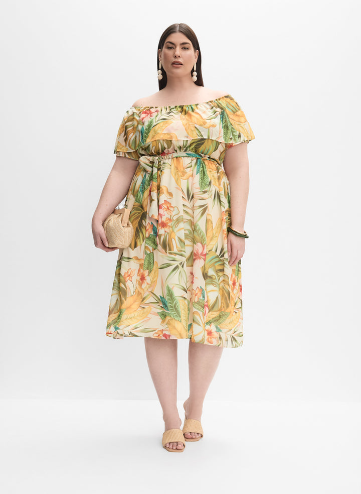 Melanie Lyne - Tropical Print Dress