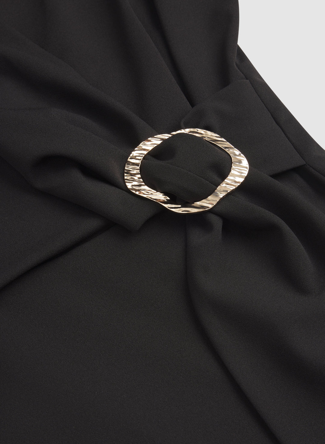 Cross-Over Crepe Dress