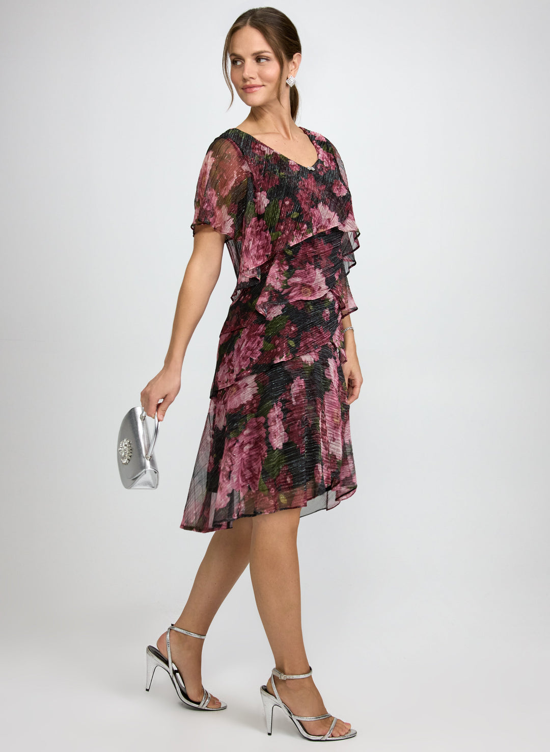 Tiered Floral Dress