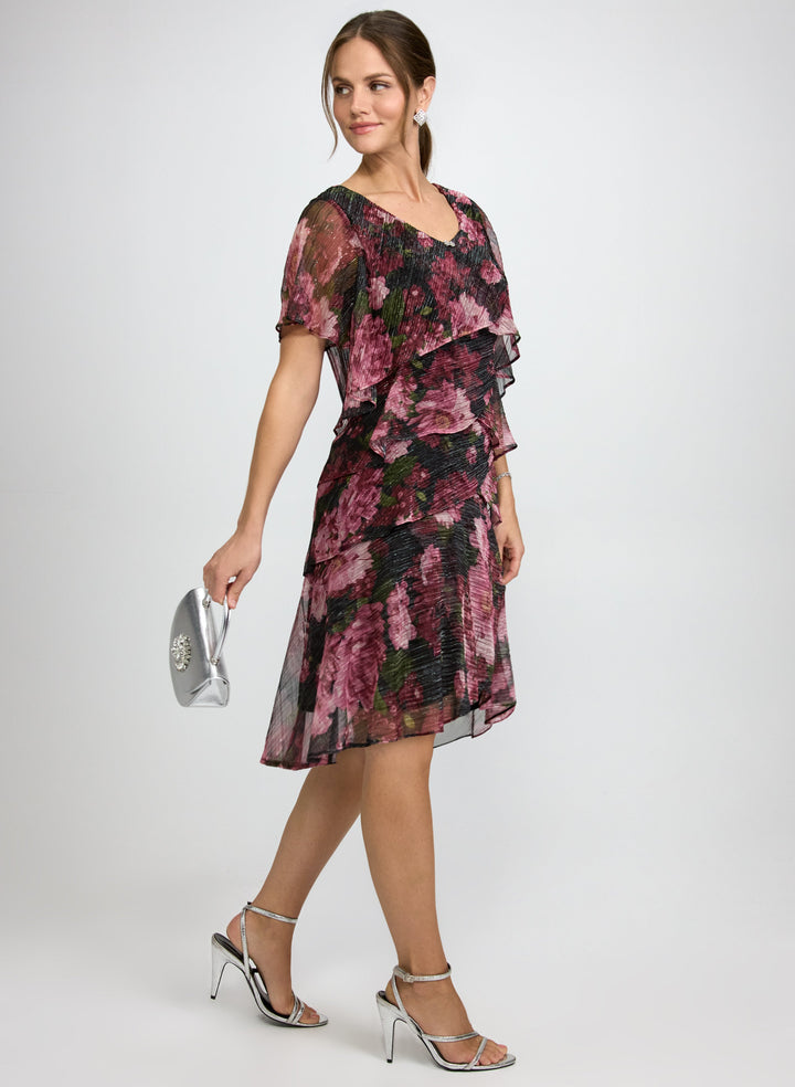 Tiered Floral Dress