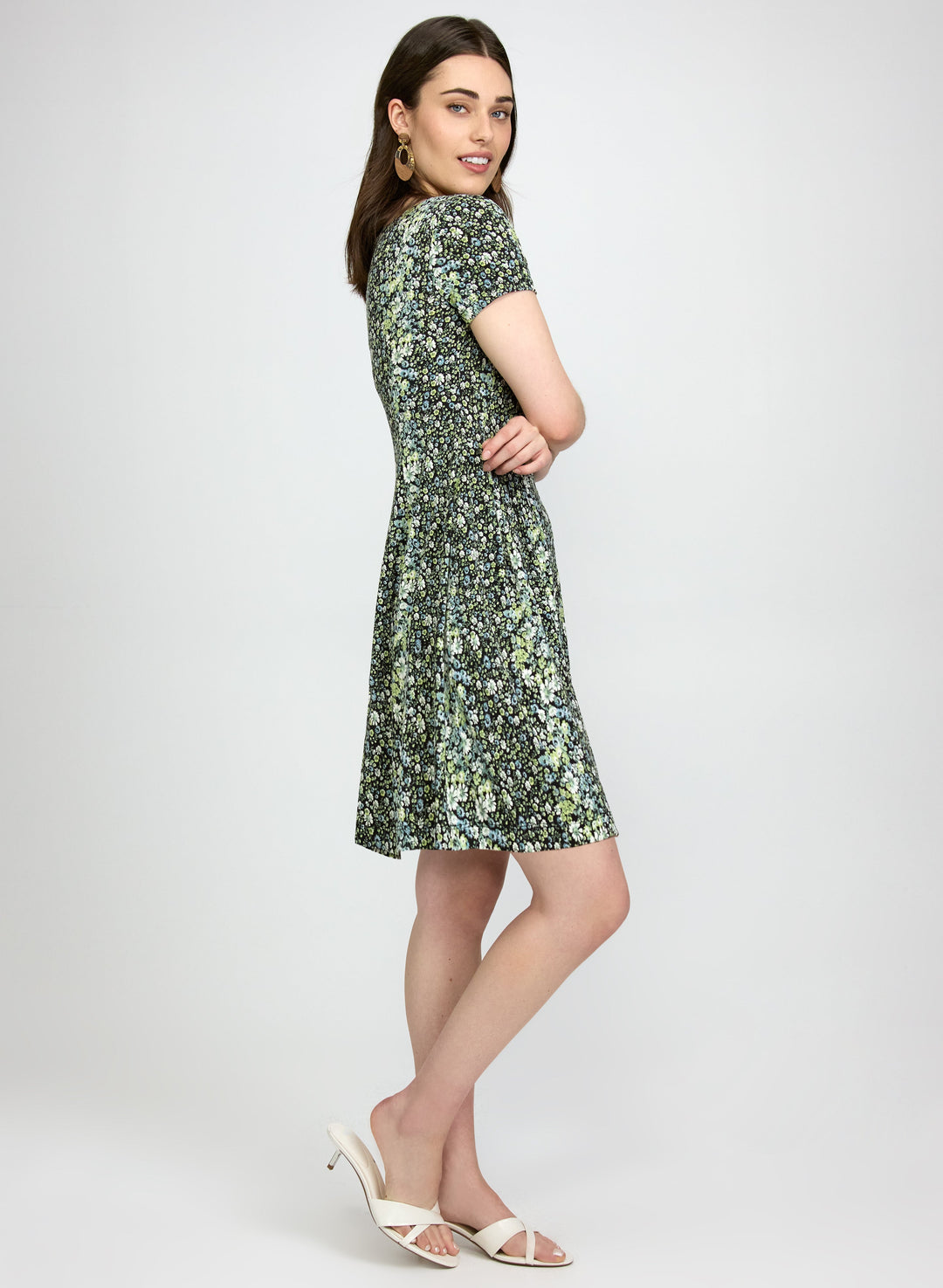 Floral Print Jersey Dress