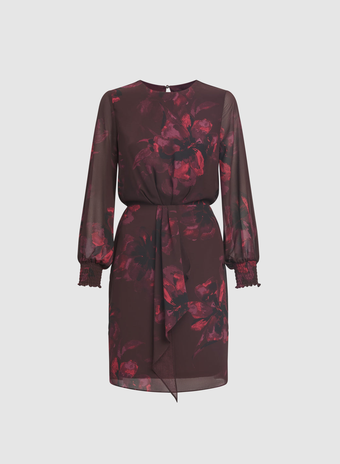 Floral Flounce Front Dress